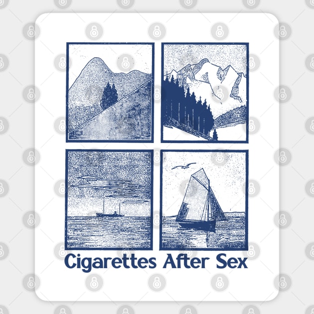 Cigarettes After Sex ∆ Original Retro Fan Art Design Magnet by CultOfRomance